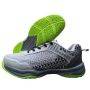 Thrax Smash Badminton shoes Lilac Mint and Green Flash With Thrax Strike Series Badminton Kit Bag Blue and Yellow Color