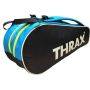 Thrax Smash Badminton shoes Lilac Mint and Green Flash With Thrax Strike Series Badminton Kit Bag Blue and Yellow Color