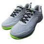 Thrax Smash Badminton shoes Lilac Mint and Green Flash With Thrax Strike Series Badminton Kit Bag Blue and Yellow Color
