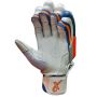 Thrax ST 1800 Cricket Batting Gloves White Orange Blue (Youth Size Right-Handed)