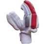 Thrax ST 1800 Cricket Batting Gloves White Red Gold (Youth Size Right-Handed)