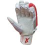 Thrax ST 1800 Cricket Batting Gloves White Red Gold (Youth Size Right-Handed)
