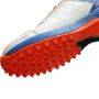 Thrax Hoop Cricket Rubber Stud Cricket Shoes White Blue Neon Orange