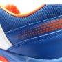Thrax Hoop Cricket Rubber Stud Cricket Shoes White Blue Neon Orange
