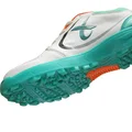 Thrax Power Boost Cricket Stud Shoes White Sea Green Neon Orange 