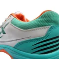 Thrax Power Boost Cricket Stud Shoes White Sea Green Neon Orange 
