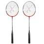 Set of 2 Thrax Hammer Power 11 Badminton Racket ( Red )