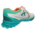 Thrax Power Boost Cricket Stud Shoes White Sea Green Neon Orange 