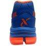 Thrax Hoop Cricket Rubber Stud Cricket Shoes White Blue Neon Orange