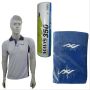 Thrax Badminton T Shirt Black and White Size Large And YONEX Mavis 350 Nylon Shuttlecock And Yonex Knee Guard