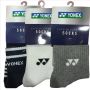 Yonex SKS SIS 2158A Ankle Badminton Socks Set of 3 