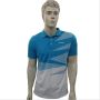 YONEX PM 19 458T 26T16 S Badminton T Shirt Blue and White Color Neck Size Large