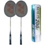 Set of 2 Yonex GR 303 Racket and 6  Mavis 200i shuttlecocks