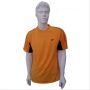 YONEX Badminton T Shirt Round Neck Orange with Black Line Size Large and medium