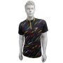 YONEX Badminton T Shirt Black Color Neck Size Large