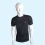 YONEX Badminton T Shirt Round Neck Black Size Medium