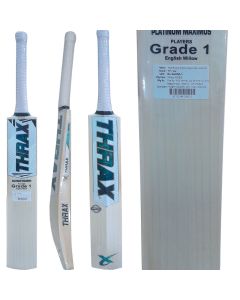 Thrax Platinum Maximus Players Grade A English Willow Cricket Bat (Standard Size Short Handle)