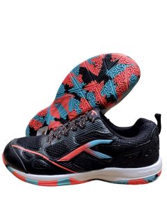 Hundred Raze pro Badminton shoes Colour Black Orange Blue