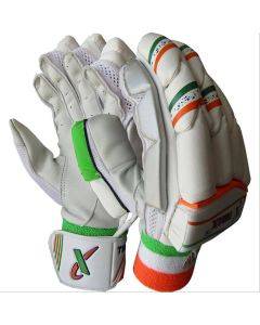 Thrax All In One Tri Colour Cricket Batting Gloves (Mens Size Right-Handed)