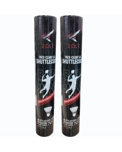 Zolt Red Club 5.0 Badminton shuttlecock Set of 2