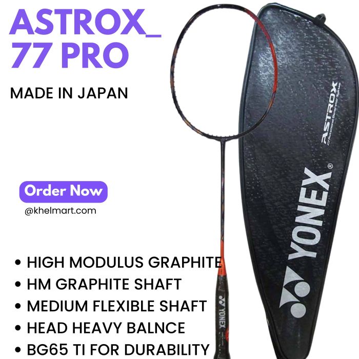 ヨネックスASTROX77Pro Buy Yonex Astrox 77 Pro Badminton Racket online SCS Sports