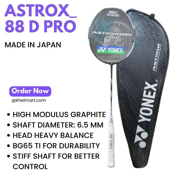 Buy Yonex Astrox 88D Pro 3rd Gen Badminton Racket 4U , G5 online