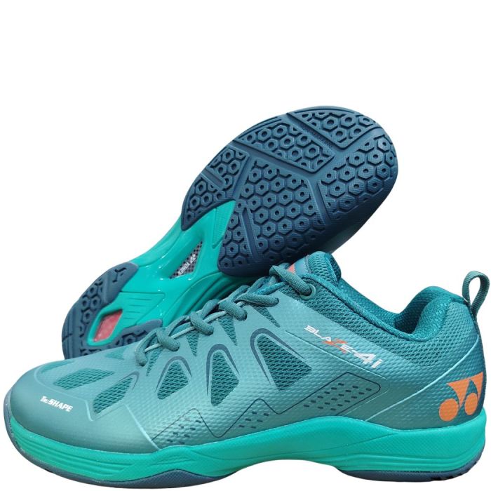 Buy Yonex Blaze-4i Badminton Shoes Green Orange Online at Khelmart