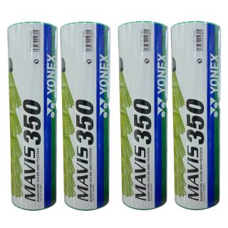 YONEX Mavis 350 | 4 Boxes -24 Nylon Shuttlecock|Green cap