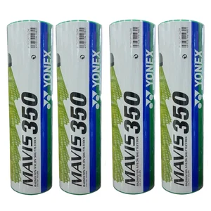 YONEX Mavis 350 | 4 Boxes -24 Nylon Shuttlecock|Green cap
