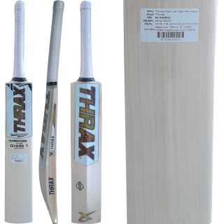 Thrax Platinum Super Players Grade A English Willow Cricket Bat (Standard Size Short Handle)