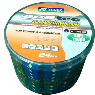Yonex Ace Tec leather Badminton Grip Set Of 24 Assorted Color