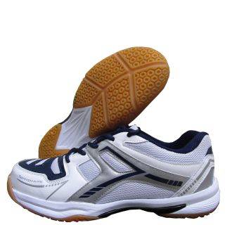 Thrax Court Power 005 Badminton Shoes White Silver Navy 1