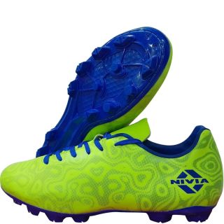 Nivia Carbonite 5.0 Football stud Shoes Sulphur Green