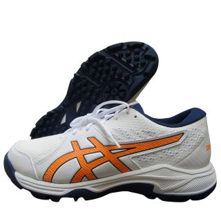 Asics Gel Peake 2 Cricket Shoes White Stadium Orange