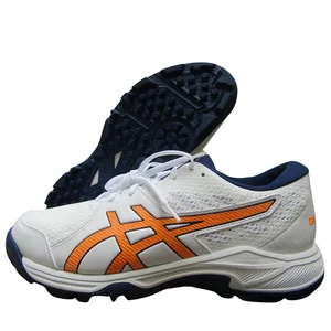 Asics Gel Peake 2 Cricket Shoes White Stadium Orange 