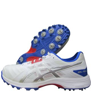 Asics Gel Gully 7 Cricket Shoes White Pure Silver