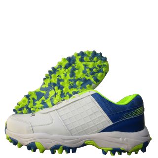 Thrax Aello Series Stud Hockey Shoes White Lime Camo