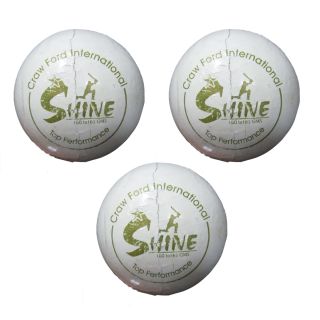 CF Shine White Cricket Ball Set Of 3