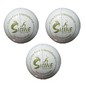 CF Shine White Cricket Ball Set Of 3