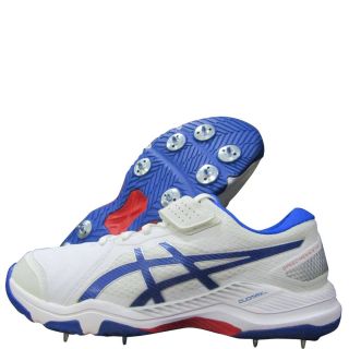 Asics gel speed Menace FF Spike Cricket Shoes White Tuna Blue