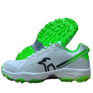 Kookaburra Pro 3.0 Rubber Cricket Shoes Green White Color