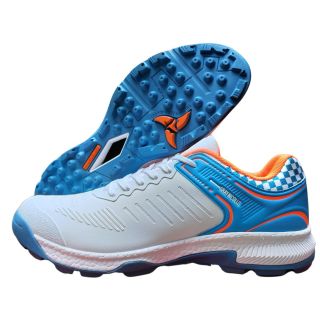 Gray Nicolls Volt XW  Pro Rubber Cricket Shoes Colour Blue Orange  