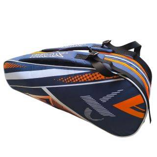 Thrax Strike Series Badminton Kit Bag Blue and Orange Color