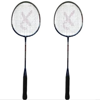 Set of 2 Thrax NANO CAB 22 Badminton Racket Navy Blue
