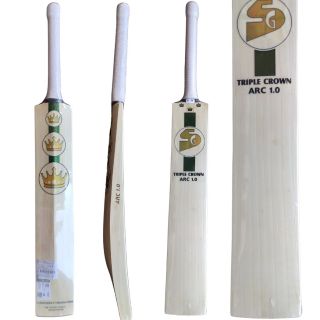 SG TRIPLE CROWN ARC 1.0 English Willow Cricket Bat (Standard Size Short Handle)