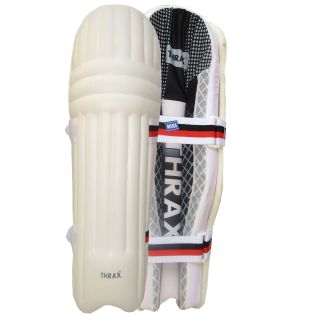 Thrax Ultra Light Molded Batting Pads Color White (Black Gray Backside) 1