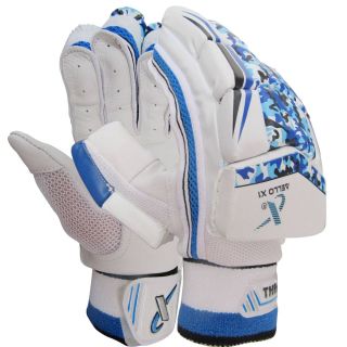Thrax Aello X 1 Cricket Batting Gloves Blue and White