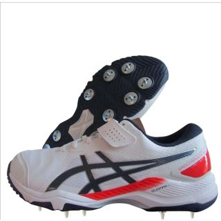 Asics Gel Speed Menace FF Spike Cricket Shoes White Peacoat