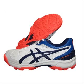 Asics Gel Peake 5 Cricket Shoes White Blue Expanse