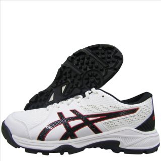 Asics Gel Peake 2 Cricket Shoes white and Black